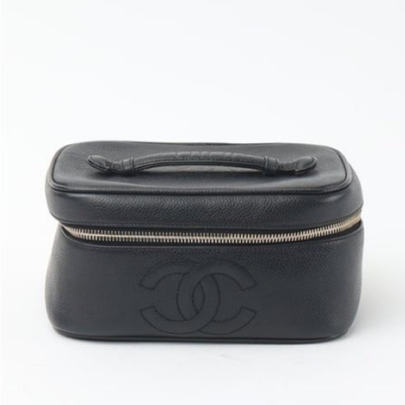 Chanel Black Leather Vanity Case - Picture 3 of 16